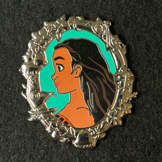 2024 - Moana - Side Profile - Silver Portrait - Princess Series - Disney Pin
