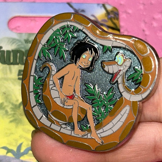 LR - Jungle Book - Mowgli - Kaa - Disney Pin