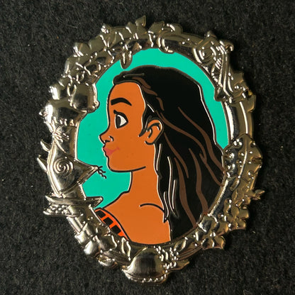 2024 - Moana - Side Profile - Silver Portrait - Princess Series - Disney Pin