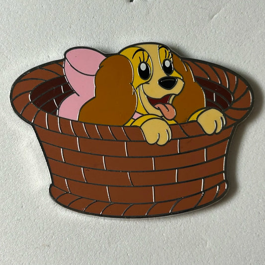 2024 - Lady in Basket - Lady and the Tramp - Disney Pin