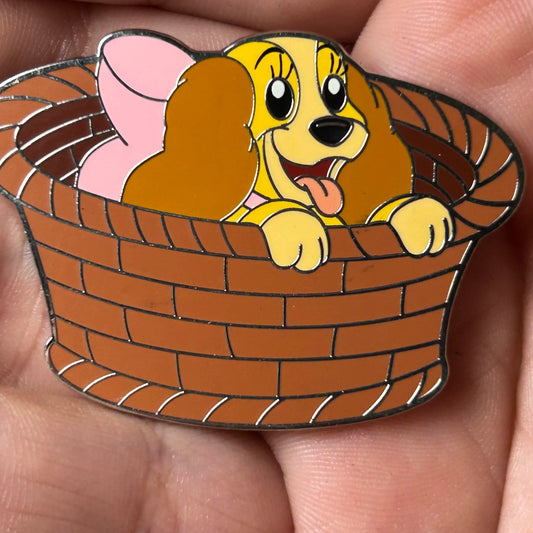 2024 - Lady in Basket - Lady and the Tramp - Disney Pin