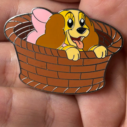 2024 - Lady in Basket - Lady and the Tramp - Disney Pin