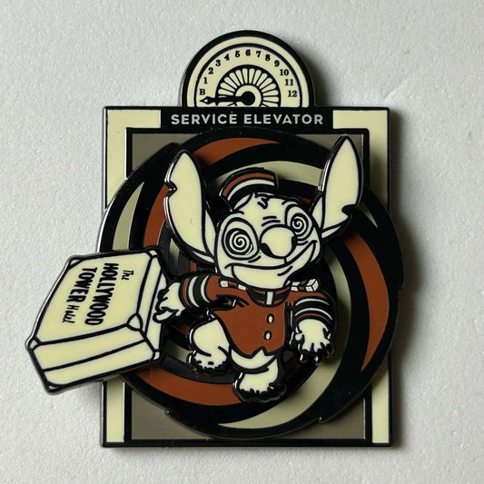 2024 - Stitch Bellhop - Tower Of Terror - Disney Pin