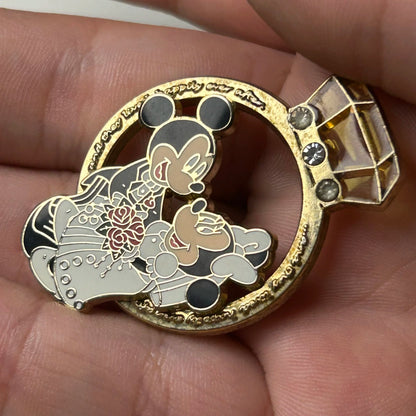 2007 - Mickey And Minnie  - Wedding Ring - Disney Pin