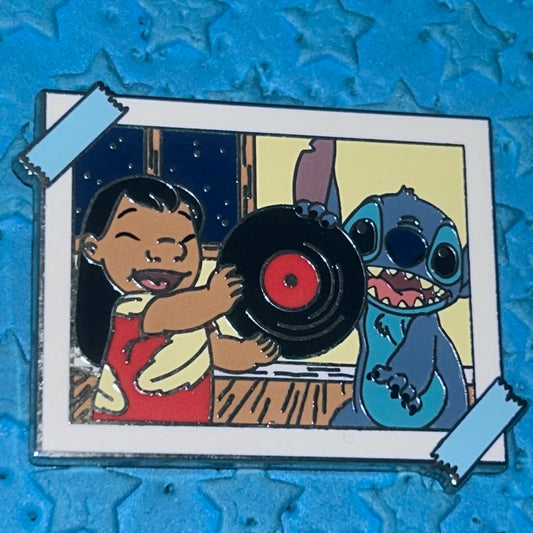 2024 - Taped Photo - Lilo and Stitch Record Pin