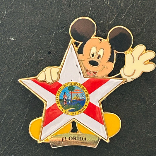 2001 - Mickey Mouse - Florida - State Star Series - Disney Pin