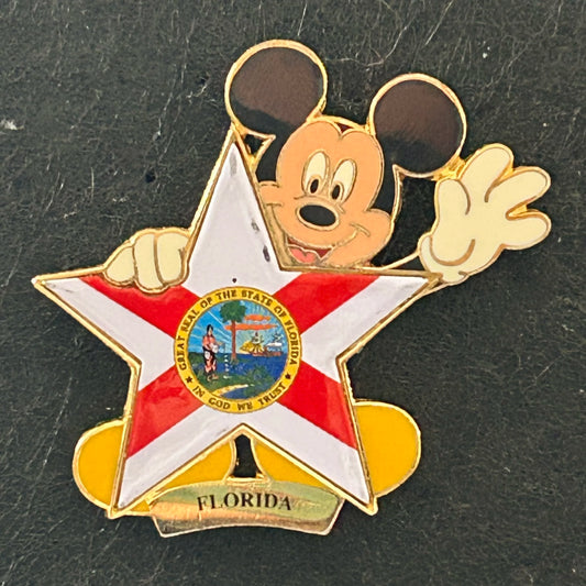 2001 - Mickey Mouse - Florida - State Star Series - Disney Pin