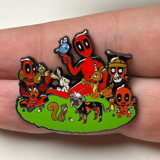2024 - Deadpool in the Grass with Animals - BoxLunch - Disney Pin