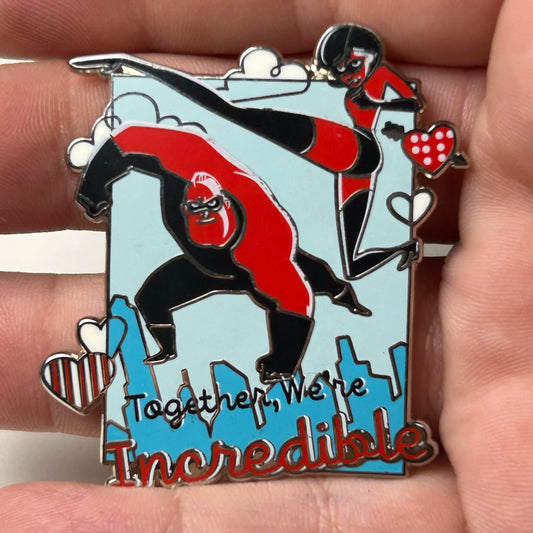 2021 - Together We’re Incredible - Mr and Mrs Incredible - Pixar - Disney Pin