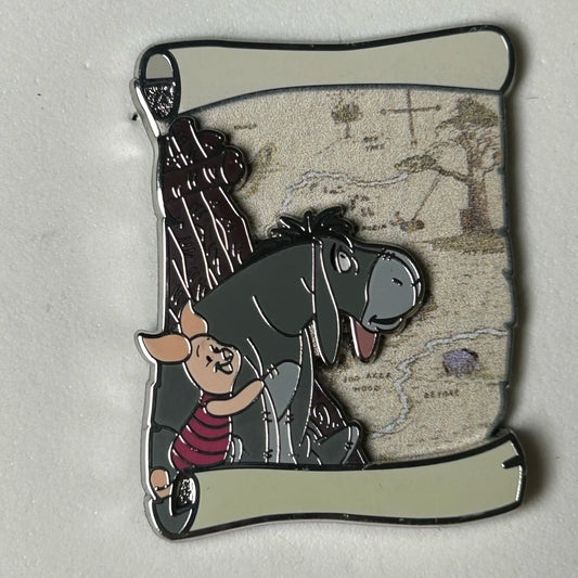 2023 - Piglet and Eeyore - Winnie the Pooh - Map Series - Disney Pin On Pin