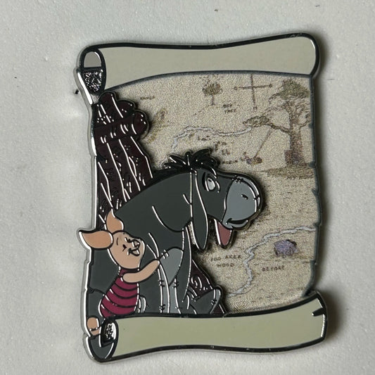 2023 - Piglet and Eeyore - Winnie the Pooh - Map Series - Disney Pin On Pin