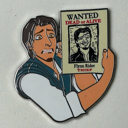 2024 - Flynn Rider - Tangled - Wanted Poster - Disney Pin