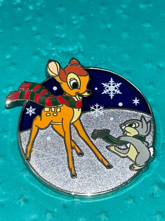 2016 - Bambi and Thumper - Winter Snow Pin