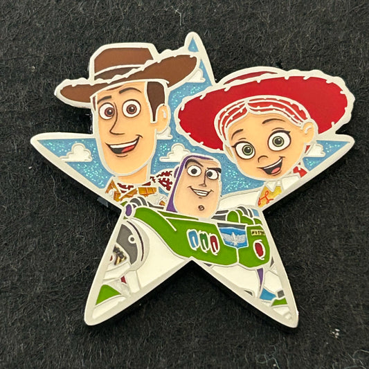 2024 - Woody, Buzz and Jesse - Toy Story - Pixar - Star - Disney Pin