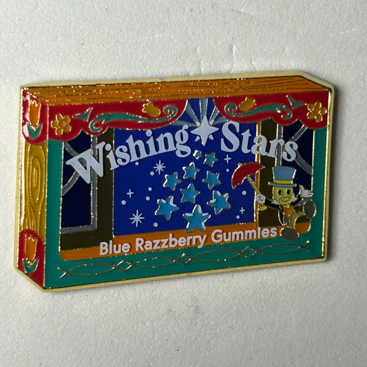 Loungefly - Jiminy Cricket - Blue Raspberry Gummies - Wishing Stars - Disney Pin