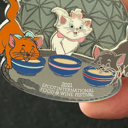 2021 - Marie, Toulouse, and Berlioz - EPCOT - Food and Wine - LE 4,000 - Disney Pin