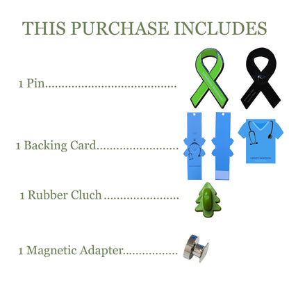 List of items included in a purchase with icons and text on a white background