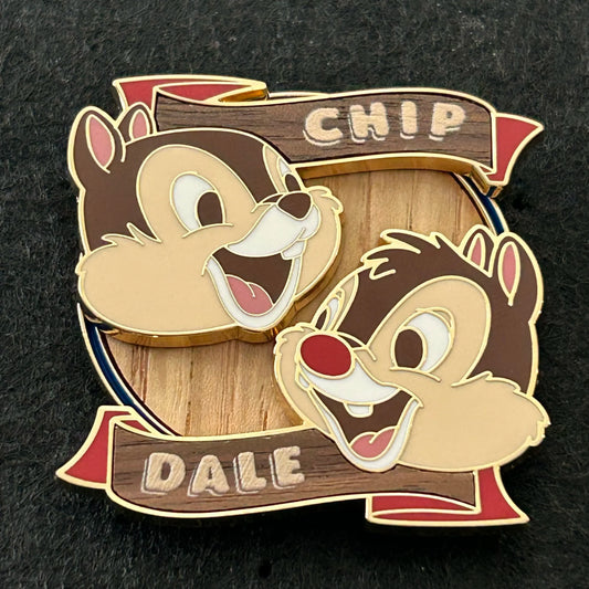 2025 - Chip and Dale - Wooden Style - Disney Pin