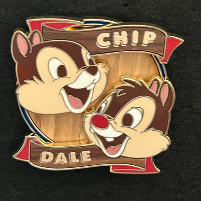 2025 - Chip and Dale - Wooden Style - Disney Pin
