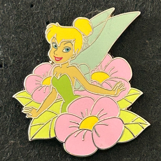 2022 - Tinker Bell - Sitting in Flowers - Disney Pin