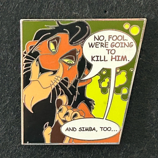 2011 - Scar - Lion King - Comic - No Fool - Disney Pin
