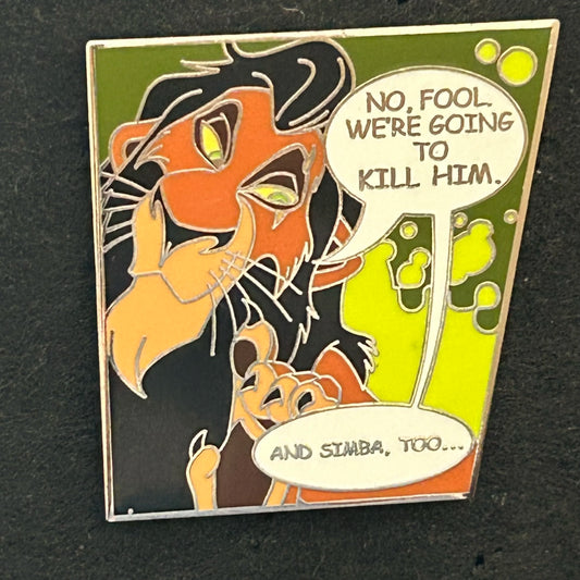 2011 - Scar - Lion King - Comic - No Fool - Disney Pin