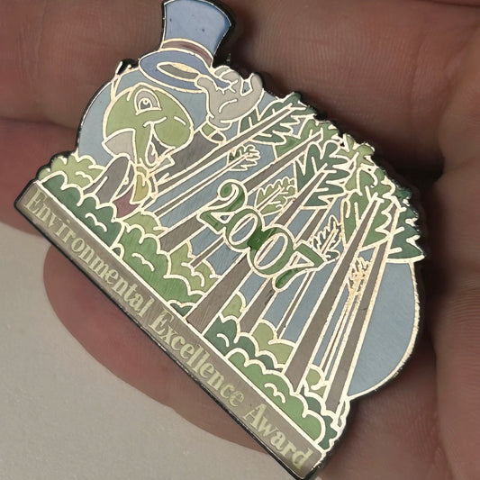2007 - Jiminy Cricket - Environmental Excellence Award -  LE 350 - Cast Exclusive - Disney Pin   **This Pin Has Been Heavily Weathered