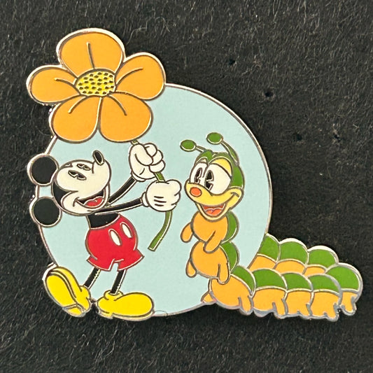 2024 - Mickey Mouse and Caterpillar - Disney Pin