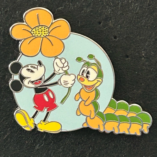 2024 - Mickey Mouse and Caterpillar - Disney Pin
