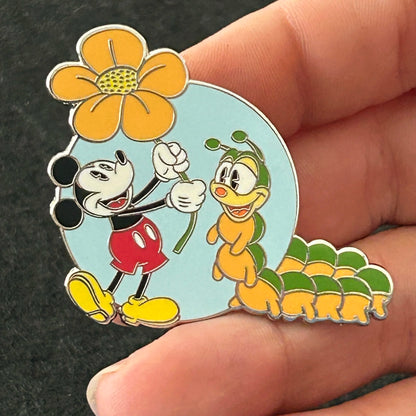 2024 - Mickey Mouse and Caterpillar - Disney Pin