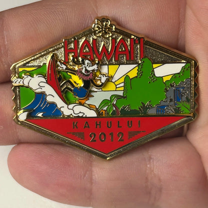 2012 - Goofy - Surfing - Kahului, Hawaii - DCL - LE 1,000 - Disney Pin on Pin