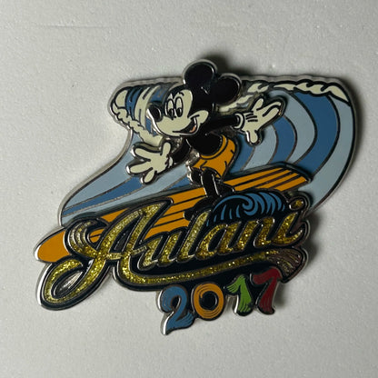 2017 - Mickey Mouse - Surfing - Aulani - DVC - Disney Pin on Pin