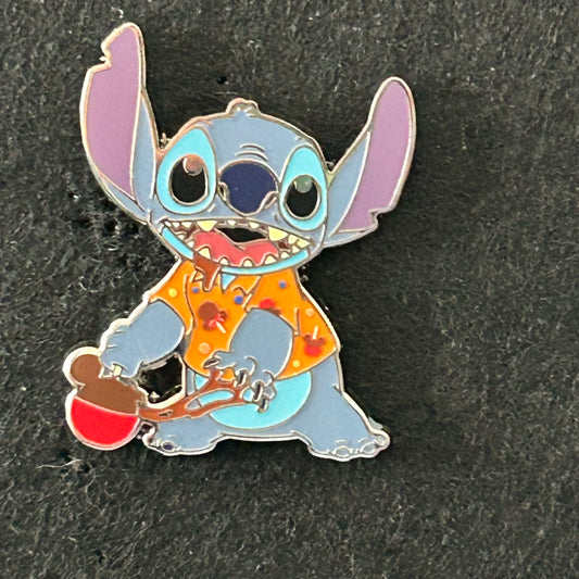2024 - Stitch - Chocolate Candy Apple - Snack Attack - Mystery Pin