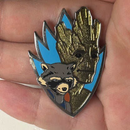 Marvel - Groot and Rocket - Badge - Disney Pin