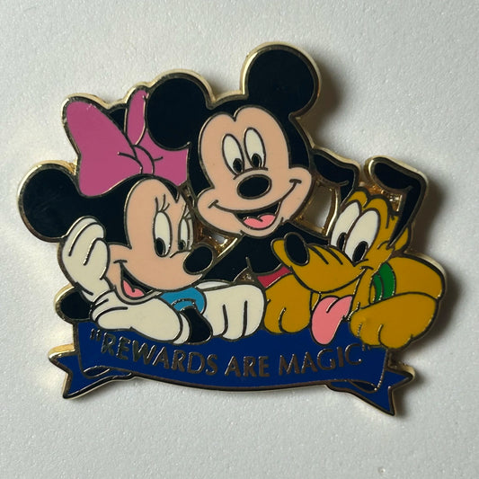 2004 - Mickey, Minnie, and Pluto - Rewards Are Magic - Visa Exclusive - Disney Pin