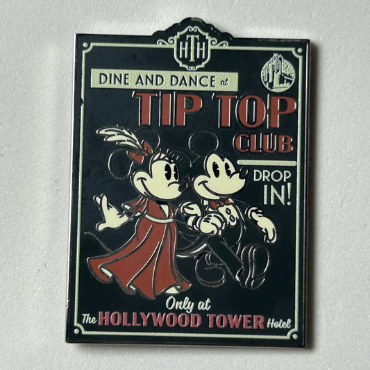 2024 - Mickey and Minnie - Tower of Terror - Tip Top Club - Drop In - Disney Pin