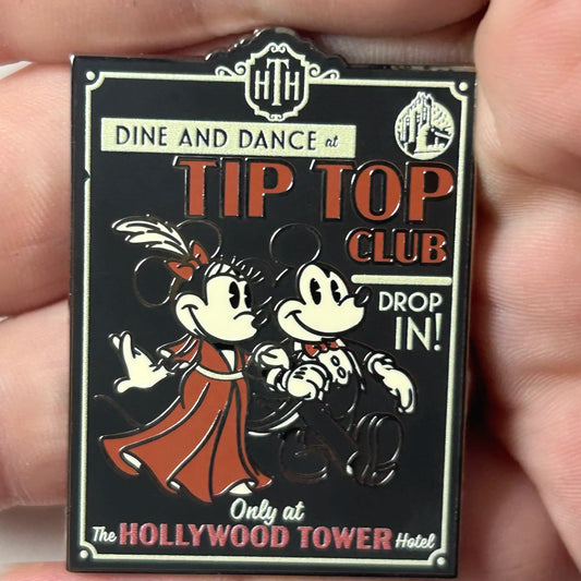 2024 - Mickey and Minnie - Tower of Terror - Tip Top Club - Drop In - Disney Pin