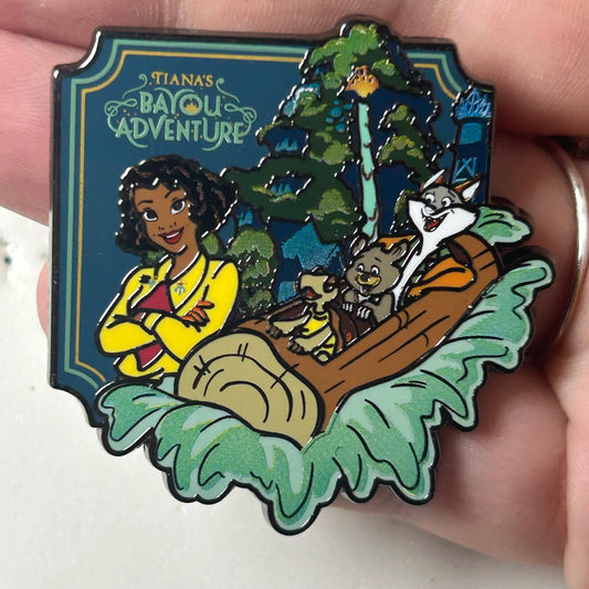 2025 - Tiana’s Bayou Adventure - Critters in Log - Disney Pin