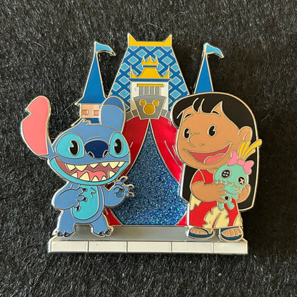 2025 - Lilo & Stitch with Castle - Full Set - Build-a-Pin - Disney Pins (3 Pins)