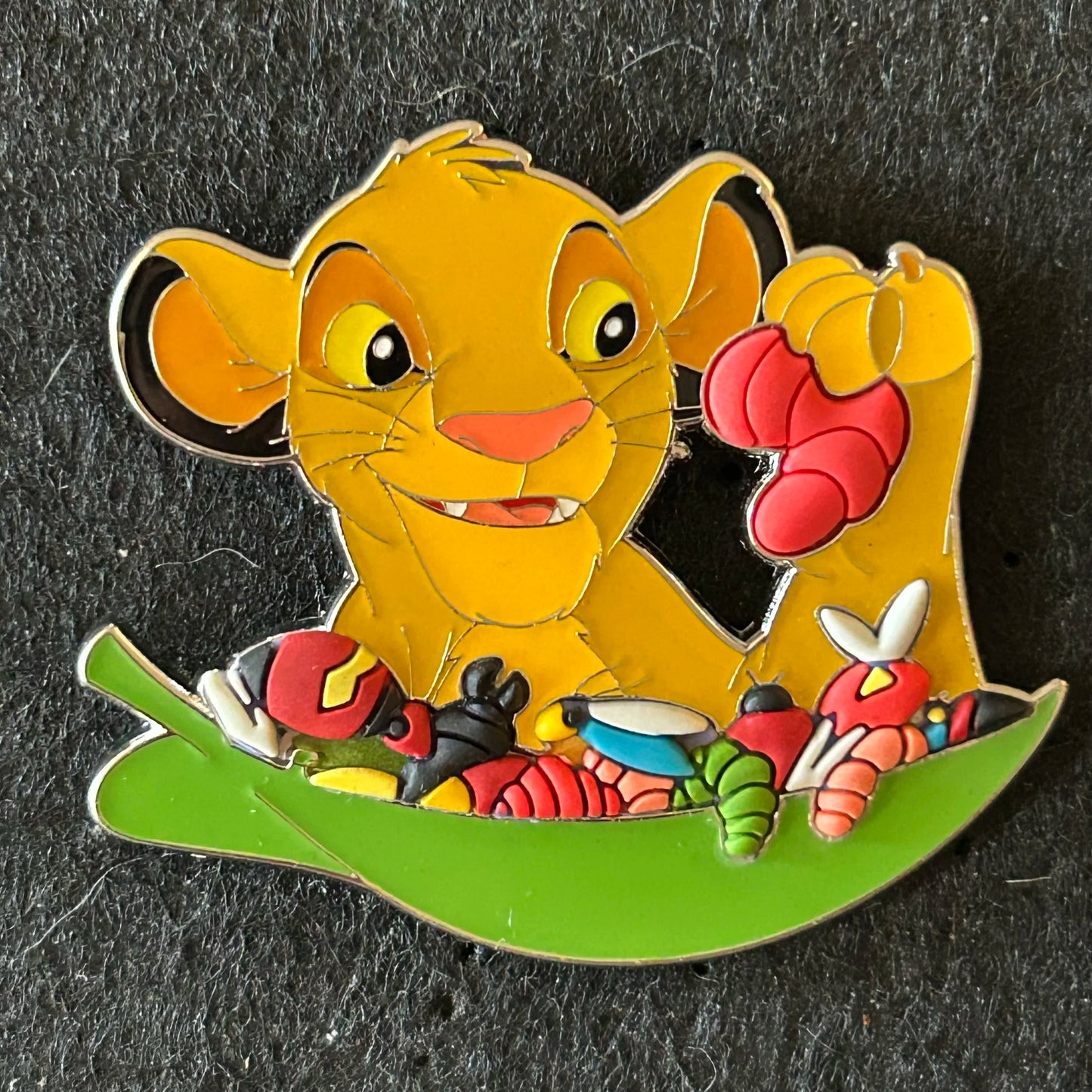 2023 - Simba - The Lion King - Eating Grub - Multi Texture - Disney Pin