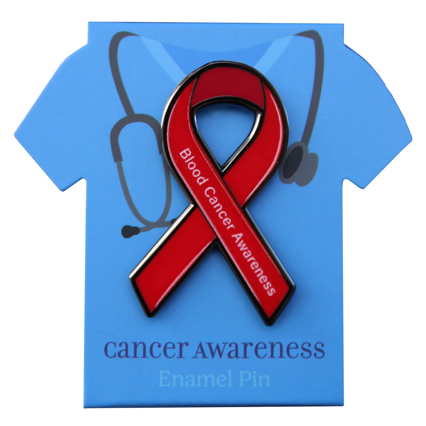 Blood Cancer Awareness Ribbon - Lapel Pin With Magnet