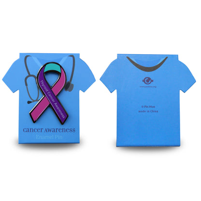 Thyroid Cancer Awareness Ribbon Pin