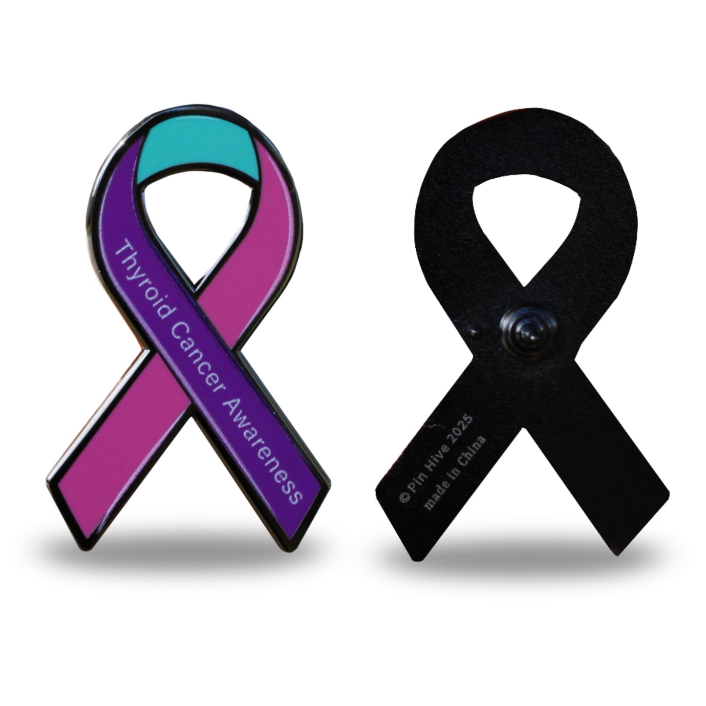Thyroid Cancer Awareness Ribbon Pin