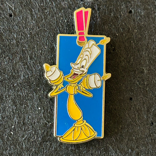 Uncas - Lumiere - Beauty and the Beast - Bookmark - Disney Pin