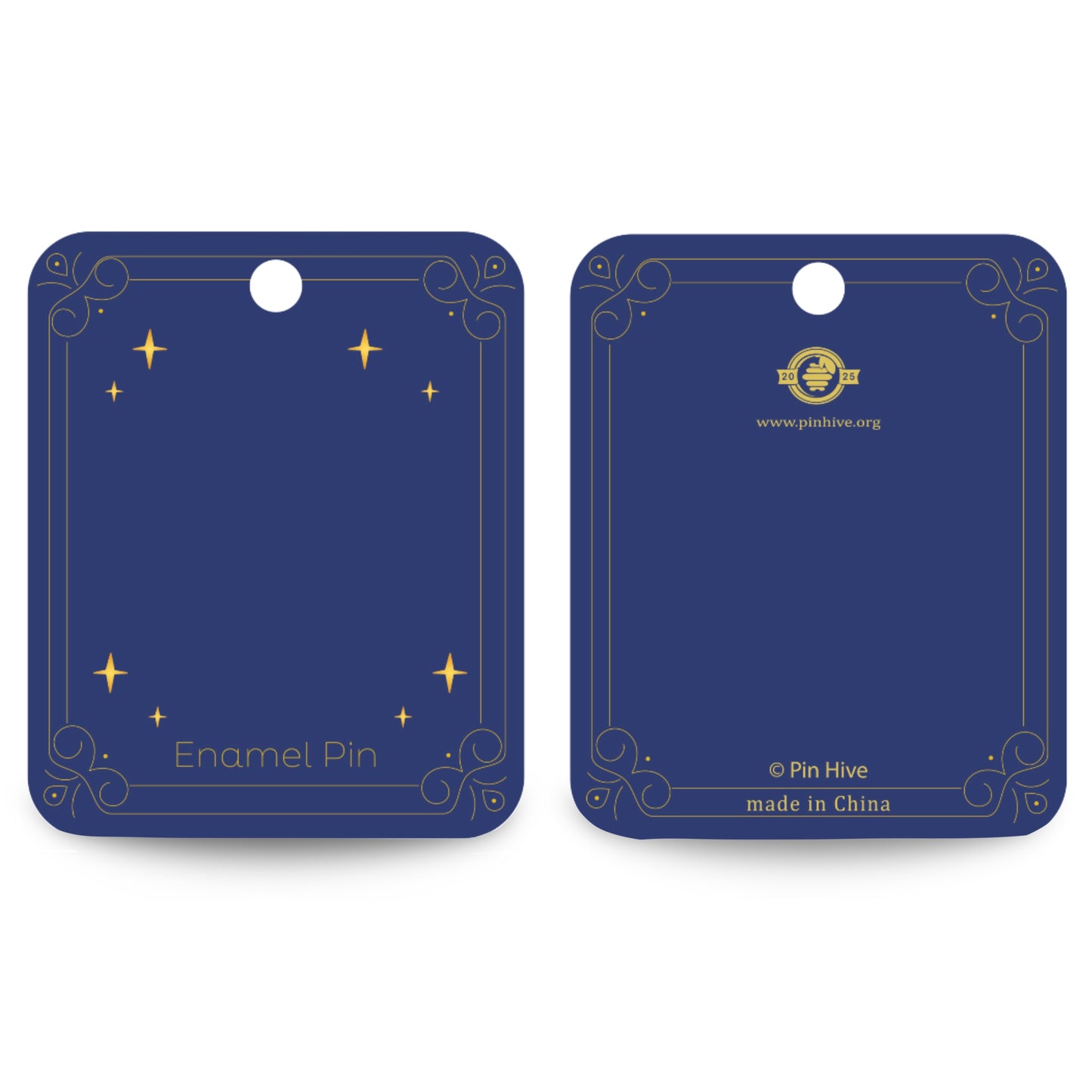 Red Moonlit Mushroom Forest Pin