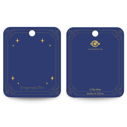 Red Moonlit Mushroom Forest Pin