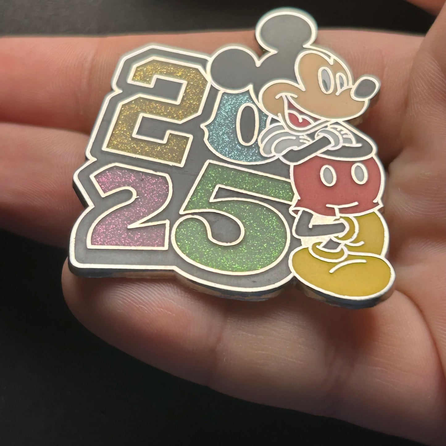 2025 - Mickey Mouse Arms Crossed - Glitter - Disney Pin