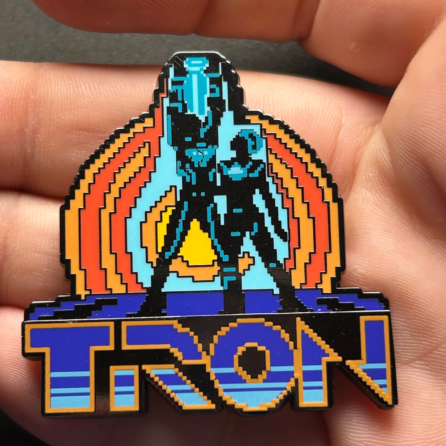 2024 - Tron - Pixel Logo - Pin On Pin -  Disney Pin