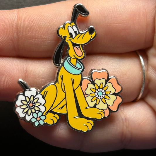 Loungefly - Pluto With Flowers - Disney Pin