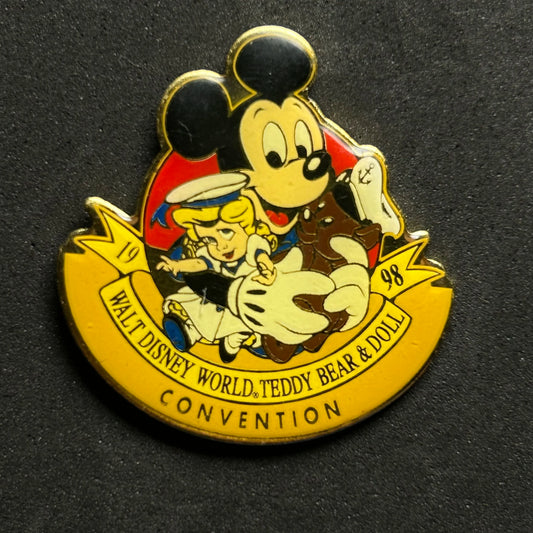 Vintage - Mickey Mouse - WDW Teddy Bear and Doll Convention - Disney Pin